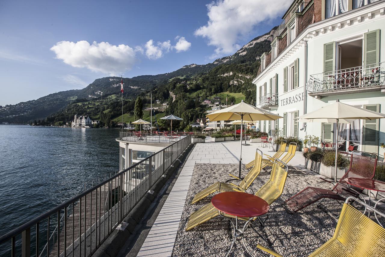 Hotel Terrasse am See Vitznau Buitenkant foto